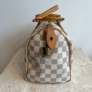 Pre-Owned LOUIS VUITTON Damier Azur Speedy 25