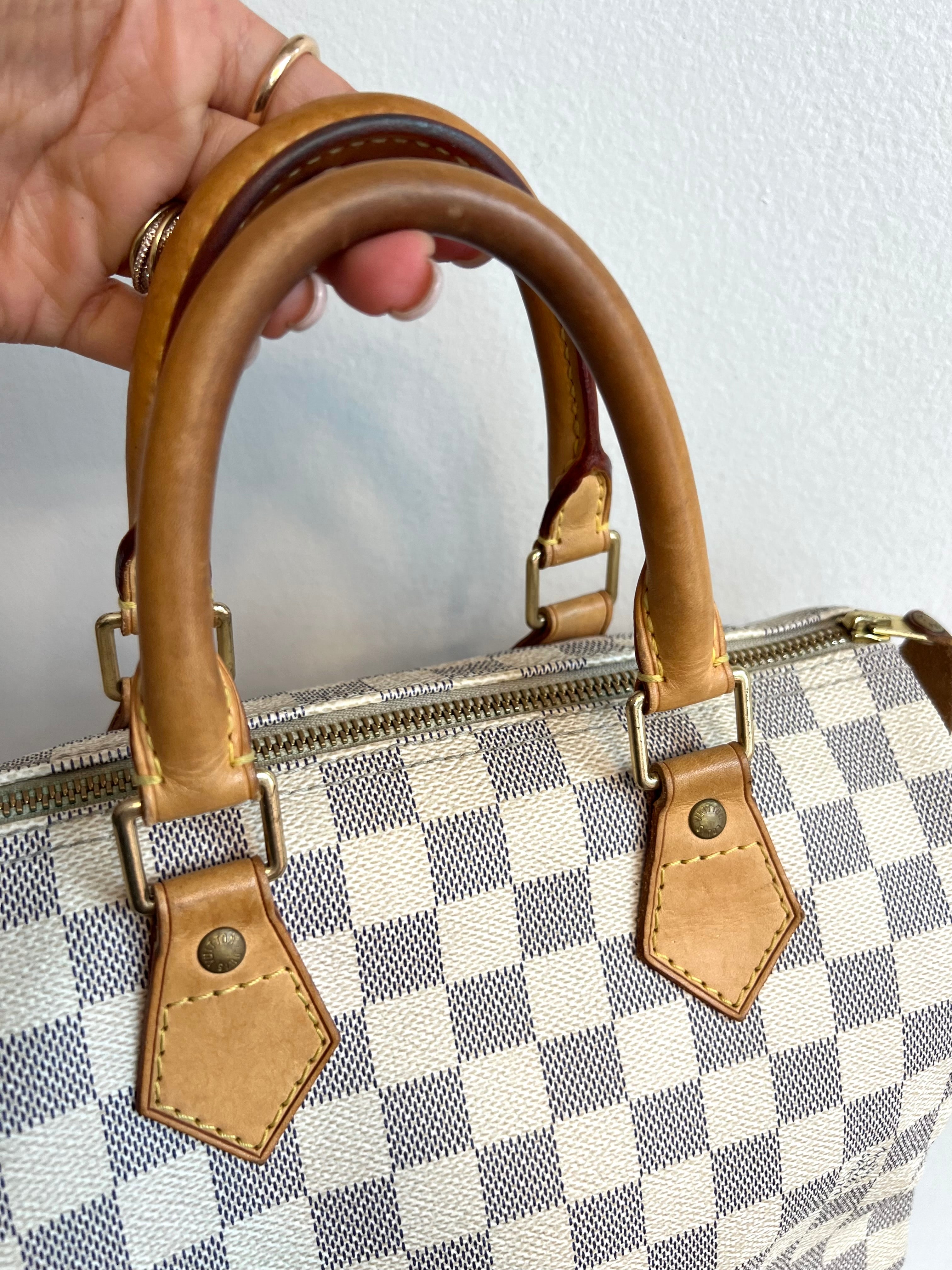 Pre-Owned LOUIS VUITTON Damier Azur Speedy 25