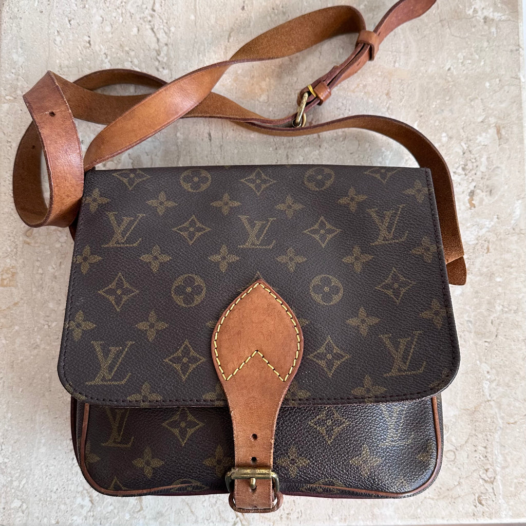 Pre-Owned LOUIS VUITTON Monogram Cartouchiere Crossbody MM