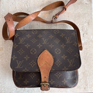 Pre-Owned LOUIS VUITTON Monogram Cartouchiere Crossbody MM