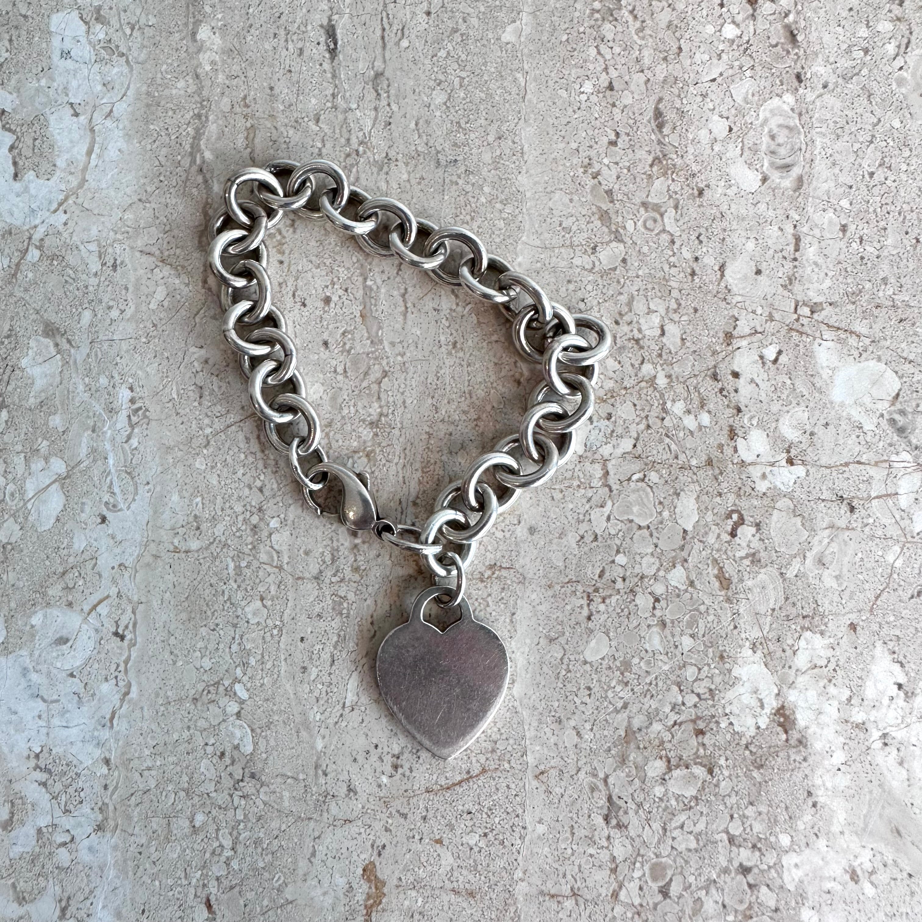 Pre-Owned TIFFANY & CO. SS Heart Tag Bracelet