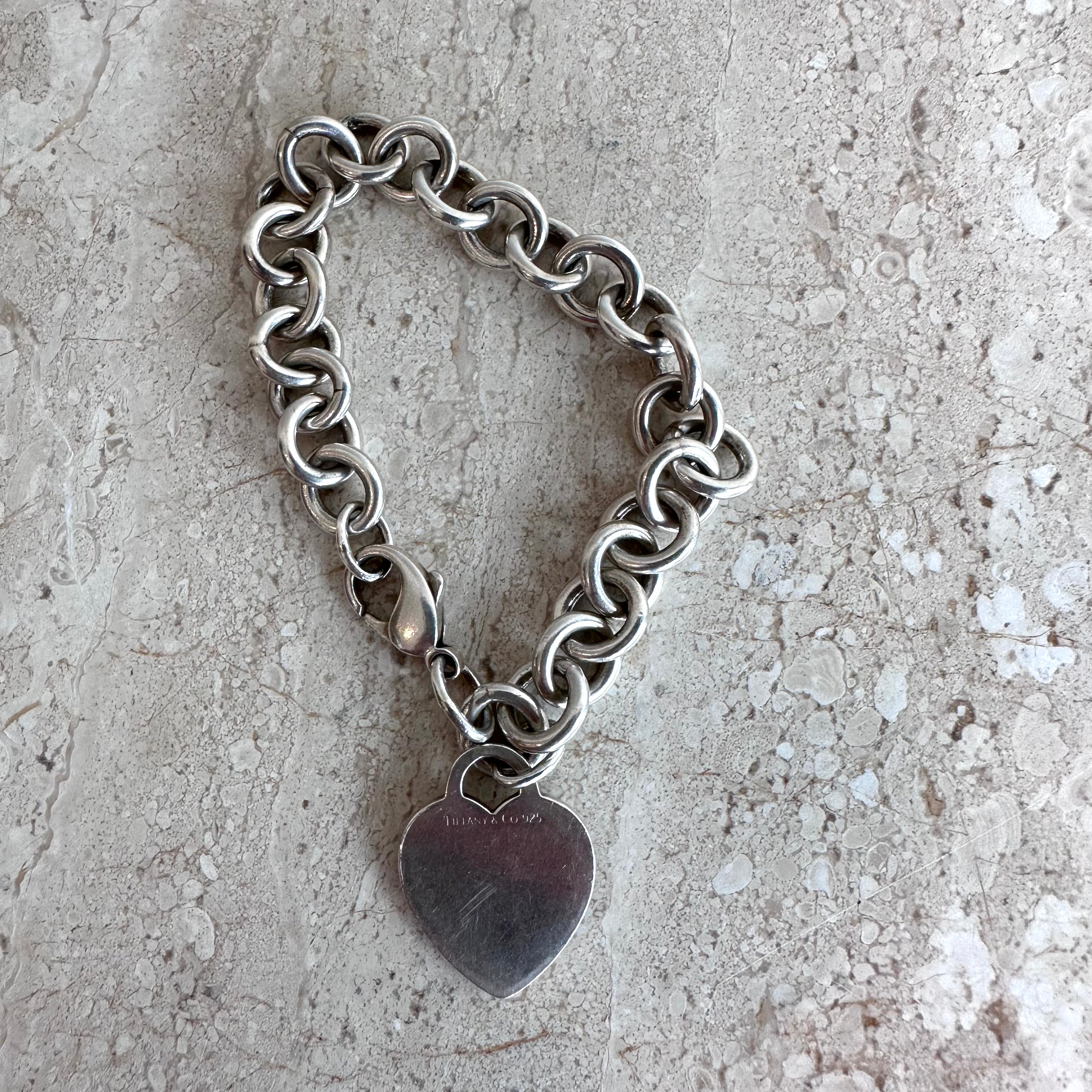 Pre-Owned TIFFANY & CO. SS Heart Tag Bracelet