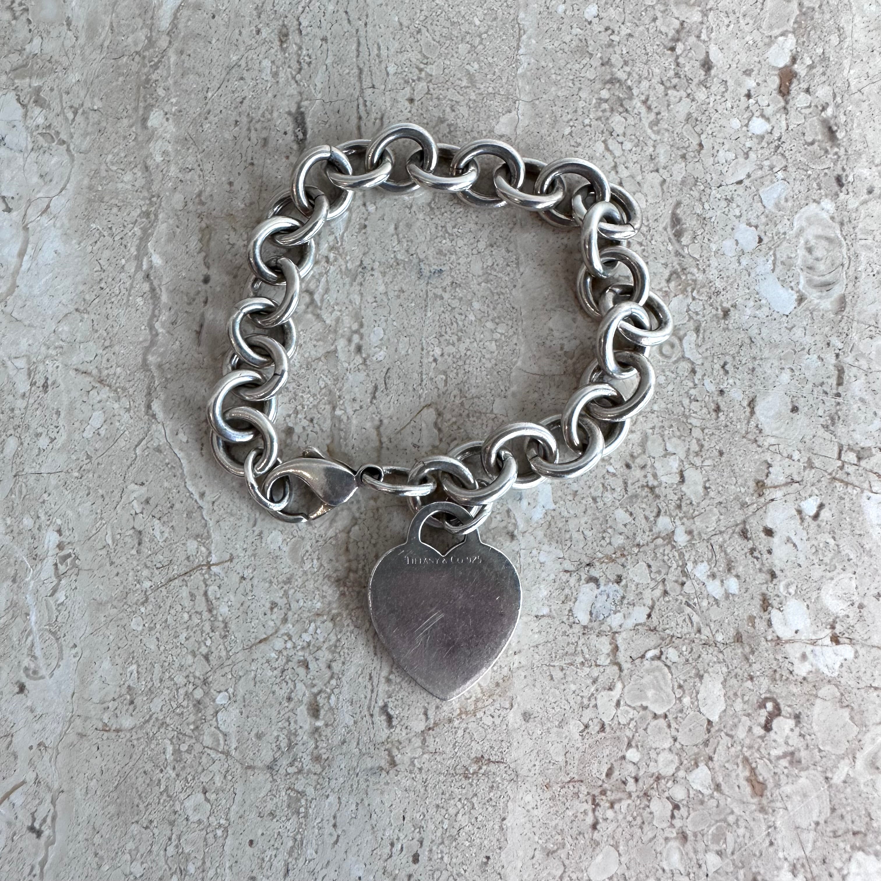 Pre-Owned TIFFANY & CO. SS Heart Tag Bracelet