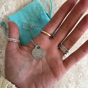 Pre-Owned TIFFANY & CO. SS Dream A Little Dream Heart Pendant Necklace