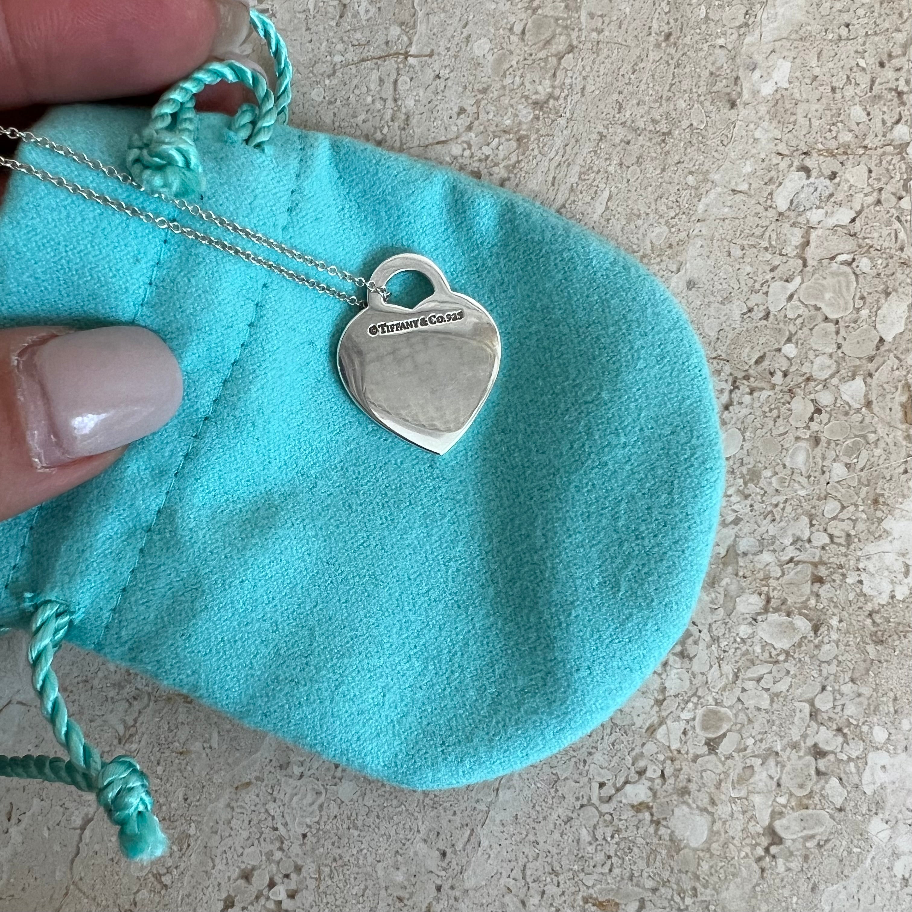 Pre-Owned TIFFANY & CO. SS Dream A Little Dream Heart Pendant Necklace