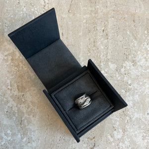 Pre-Owned DAVID YURMAN SS Double X Crossover Ring