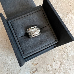 Pre-Owned DAVID YURMAN SS Double X Crossover Ring