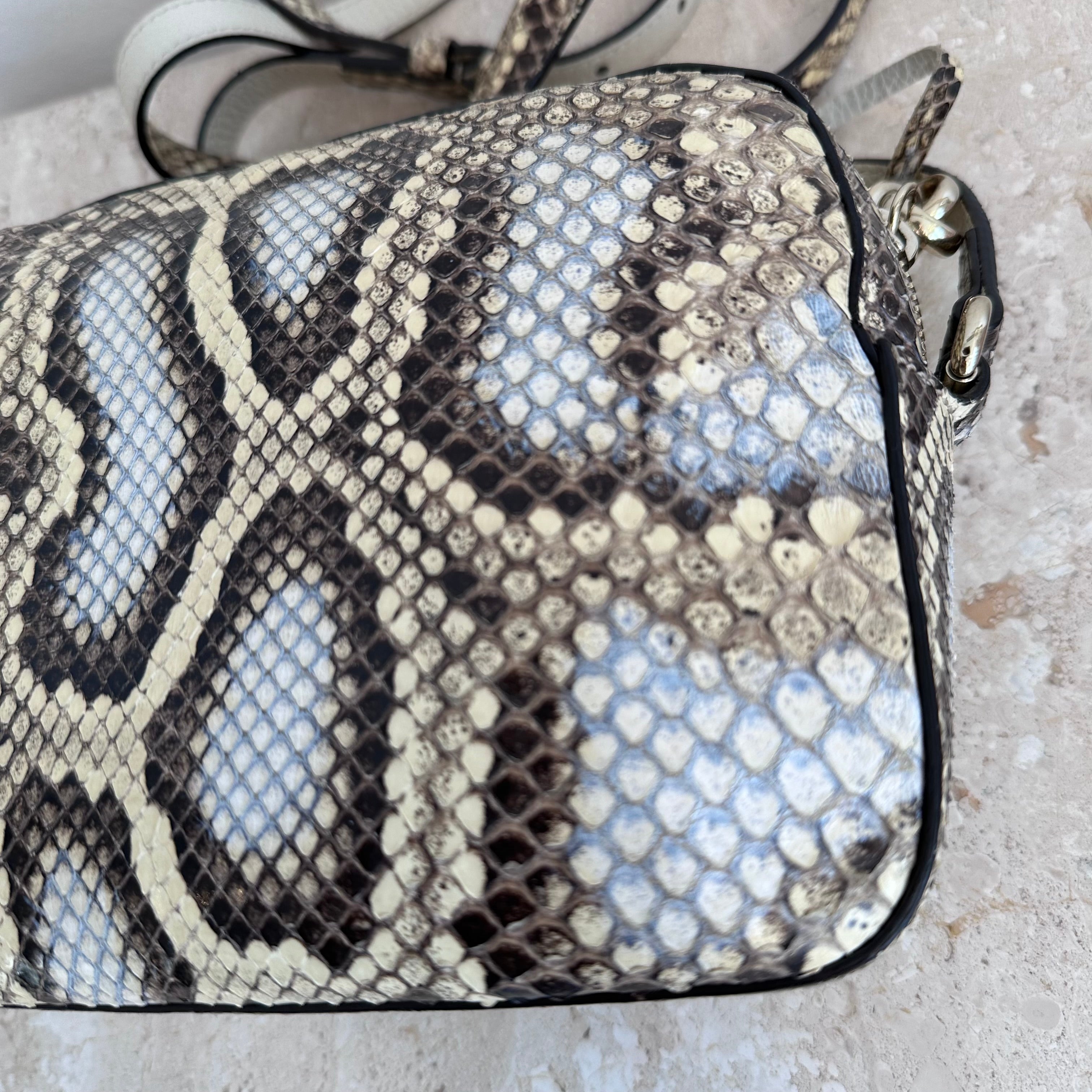 Pre-Owned GUCCI Python Soho Disco Bag