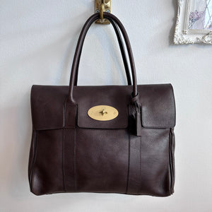 dark brown mulberry bag