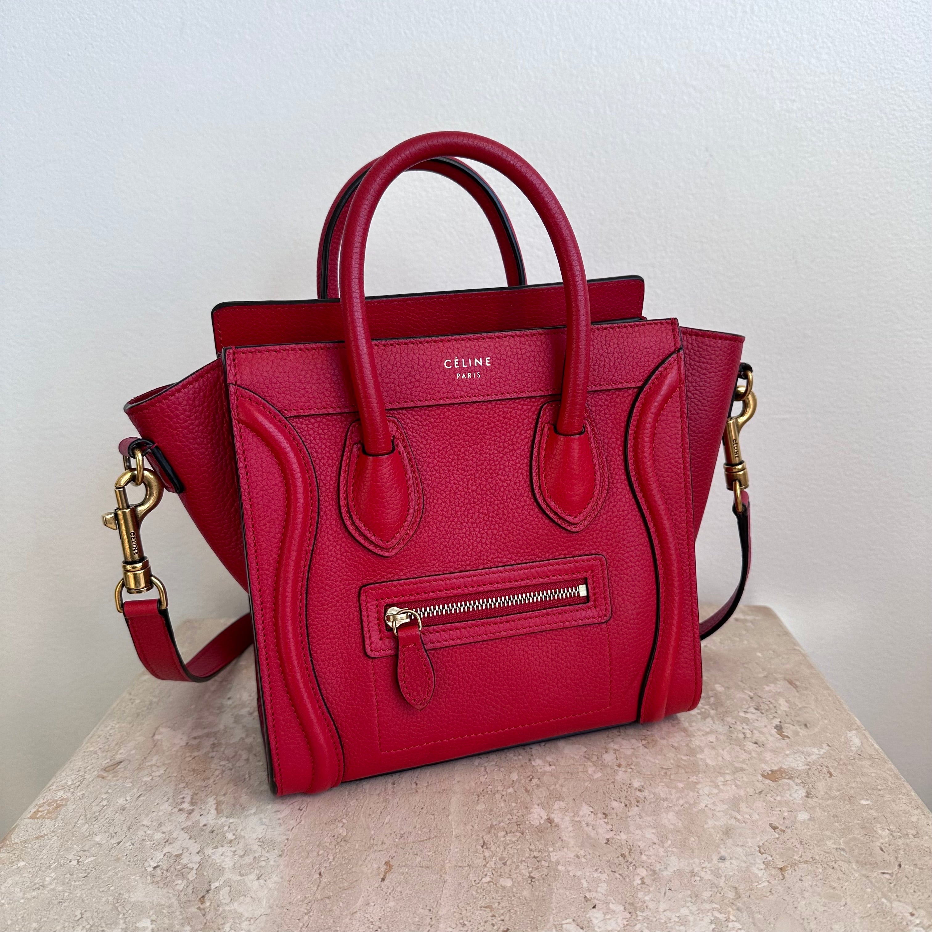 Pre-Owned CELINE Red Nano Phantom