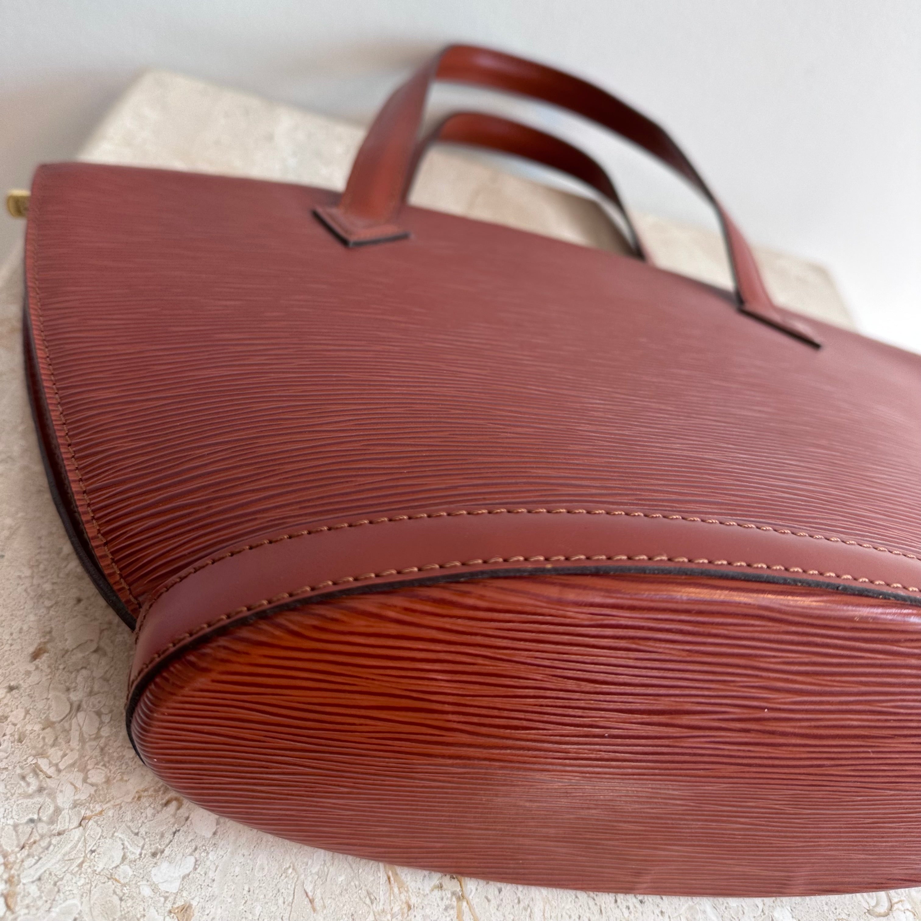 Pre-Owned LOUIS VUITTON Fawn Epi Leather St. Jacques PM Bag