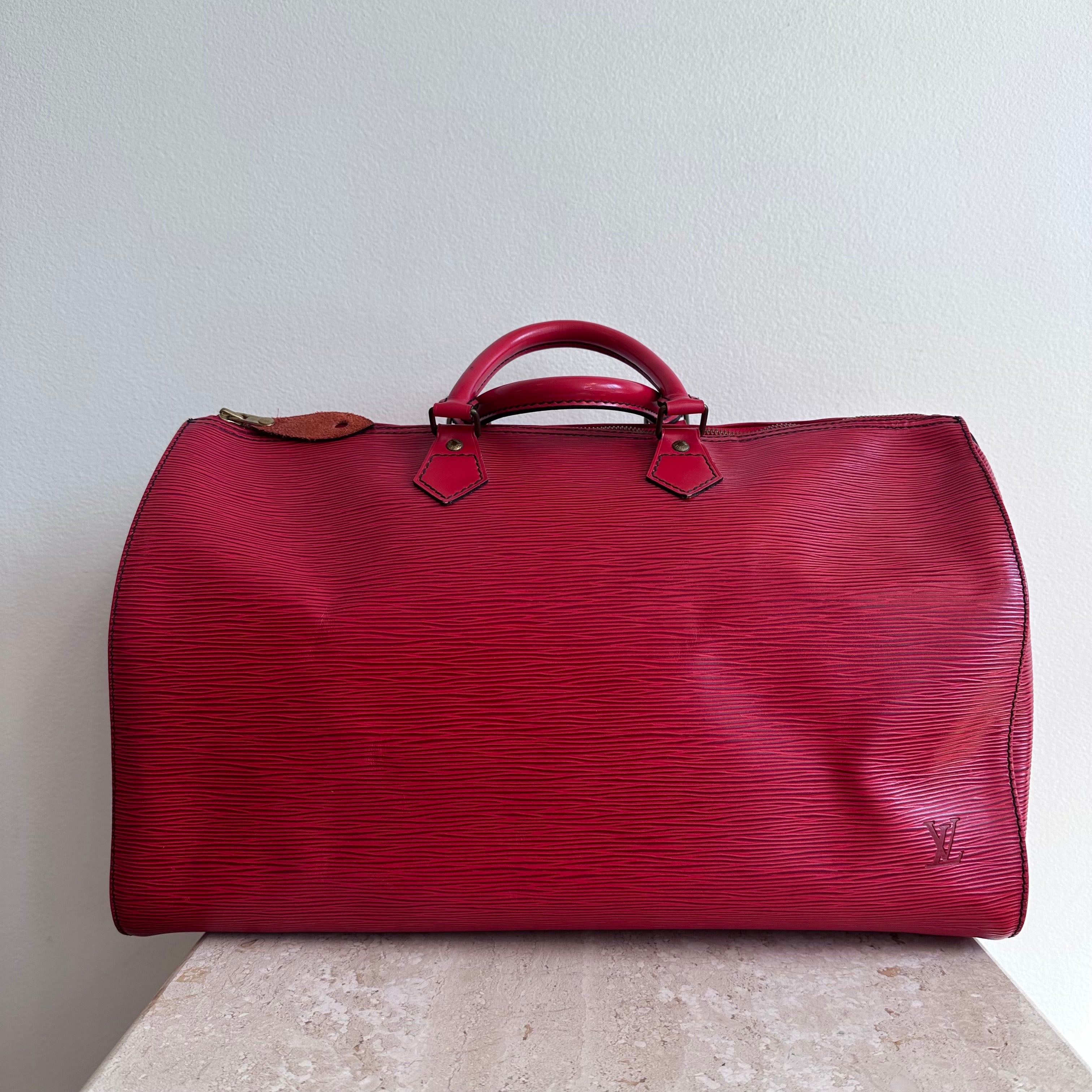 Pre-Owned LOUIS VUITTON Vintage Red Epi Speedy 40