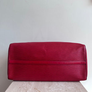 Pre-Owned LOUIS VUITTON Vintage Red Epi Speedy 40