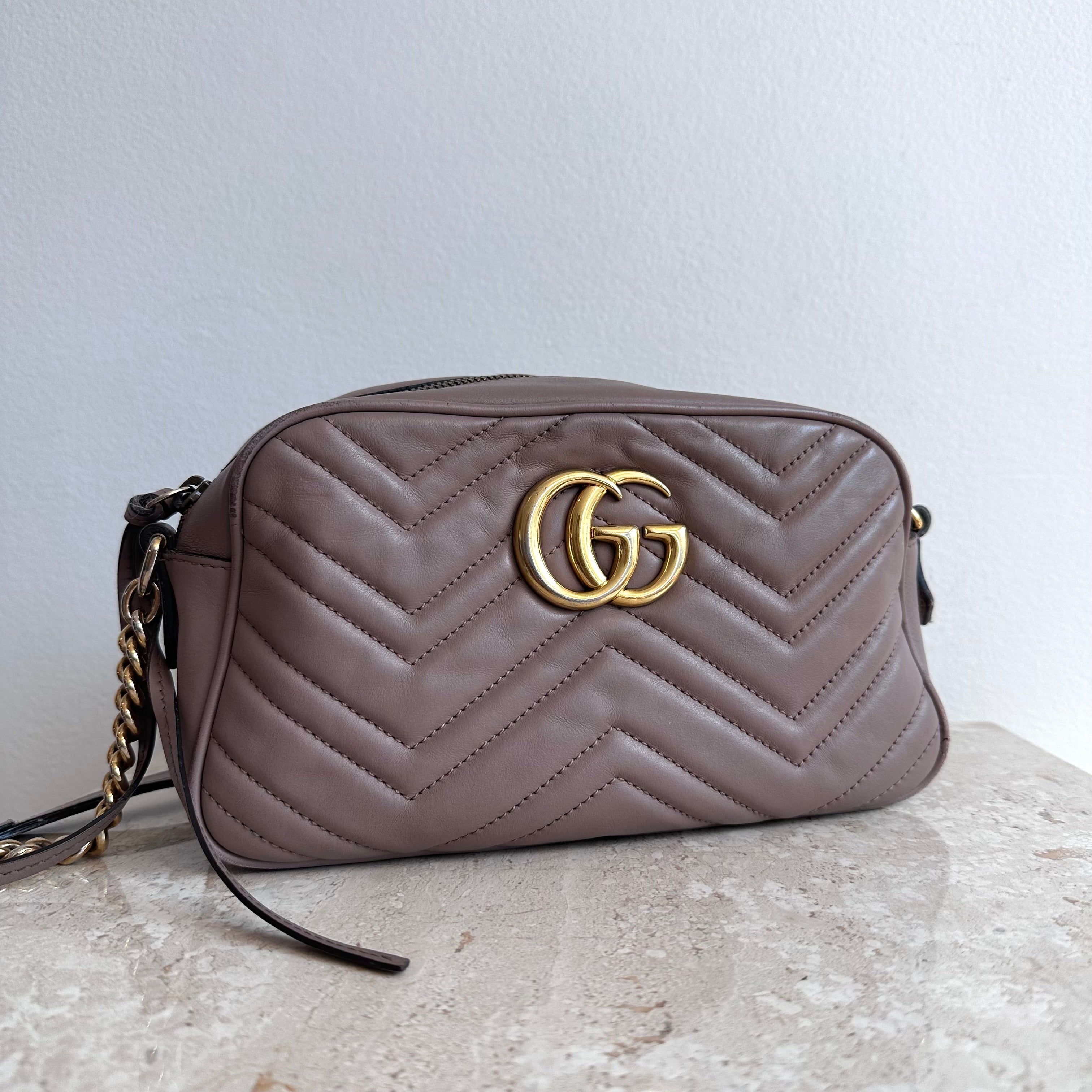 Pre-Owned GUCCI Marmont Dusty Rose Small Shoulder Bag #1