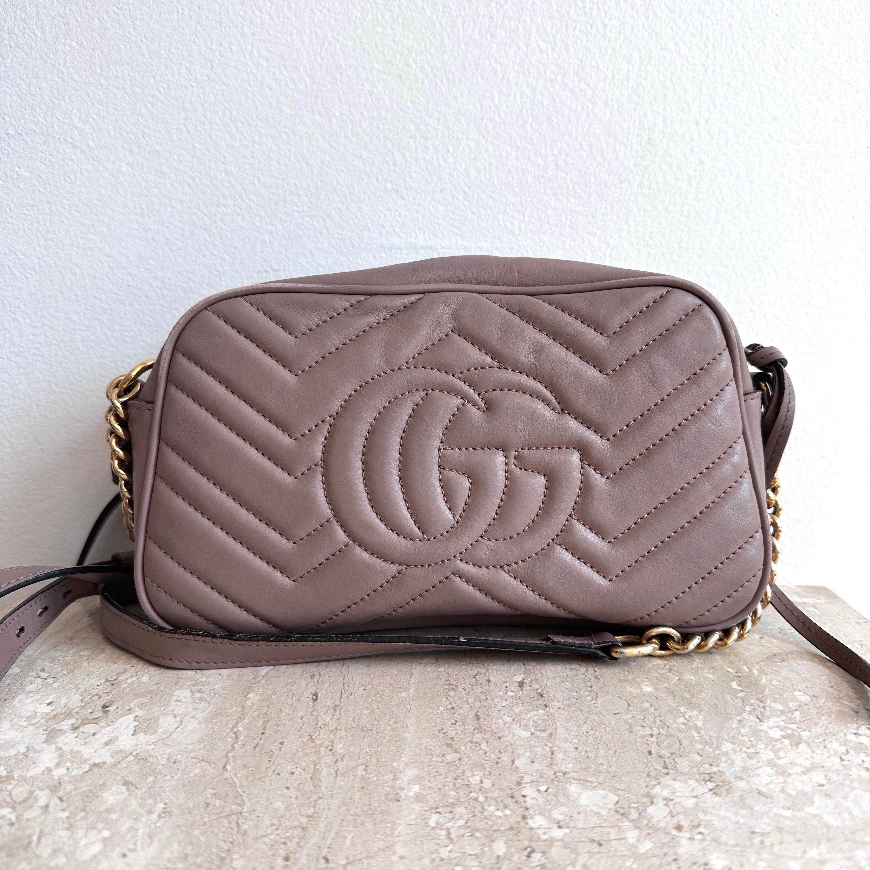 Pre-Owned GUCCI Marmont Dusty Rose Small Shoulder Bag #1