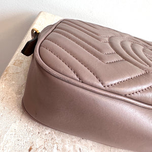 Pre-Owned GUCCI Marmont Dusty Rose Small Shoulder Bag #1