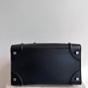 Pre-Owned CELINE Black Leather Phantom Luggage Tote