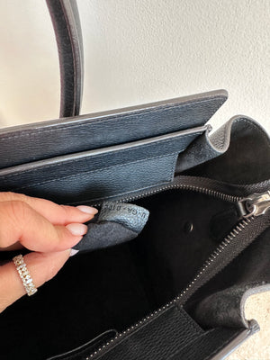 Pre-Owned CELINE Black Leather Phantom Luggage Tote