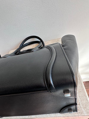 Pre-Owned CELINE Black Leather Phantom Luggage Tote