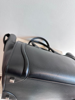 Pre-Owned CELINE Black Leather Phantom Luggage Tote