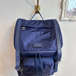 Pre-Owned GUCCI Navy Nylon Backpack