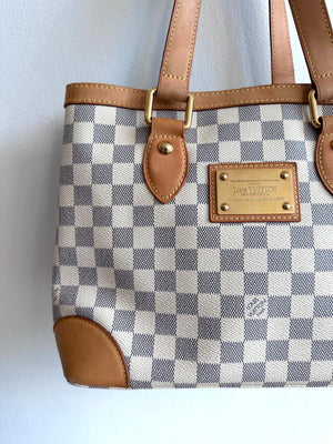 Pre-Ownedd LOUIS VUITTON Damier Azur Hampstead PM