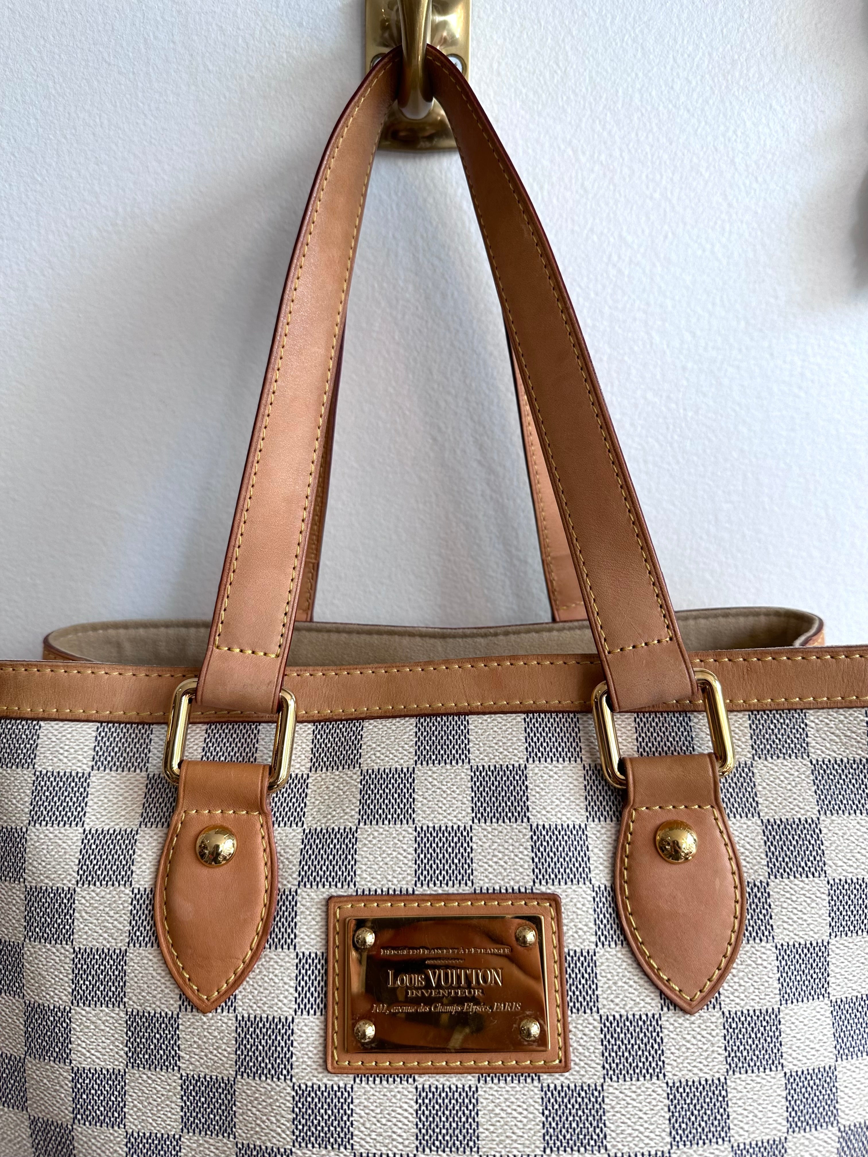 Pre-Ownedd LOUIS VUITTON Damier Azur Hampstead PM