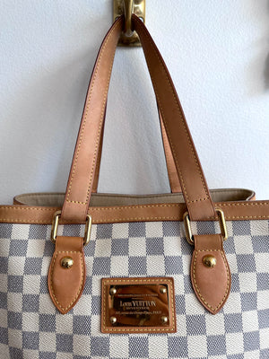 Pre-Ownedd LOUIS VUITTON Damier Azur Hampstead PM