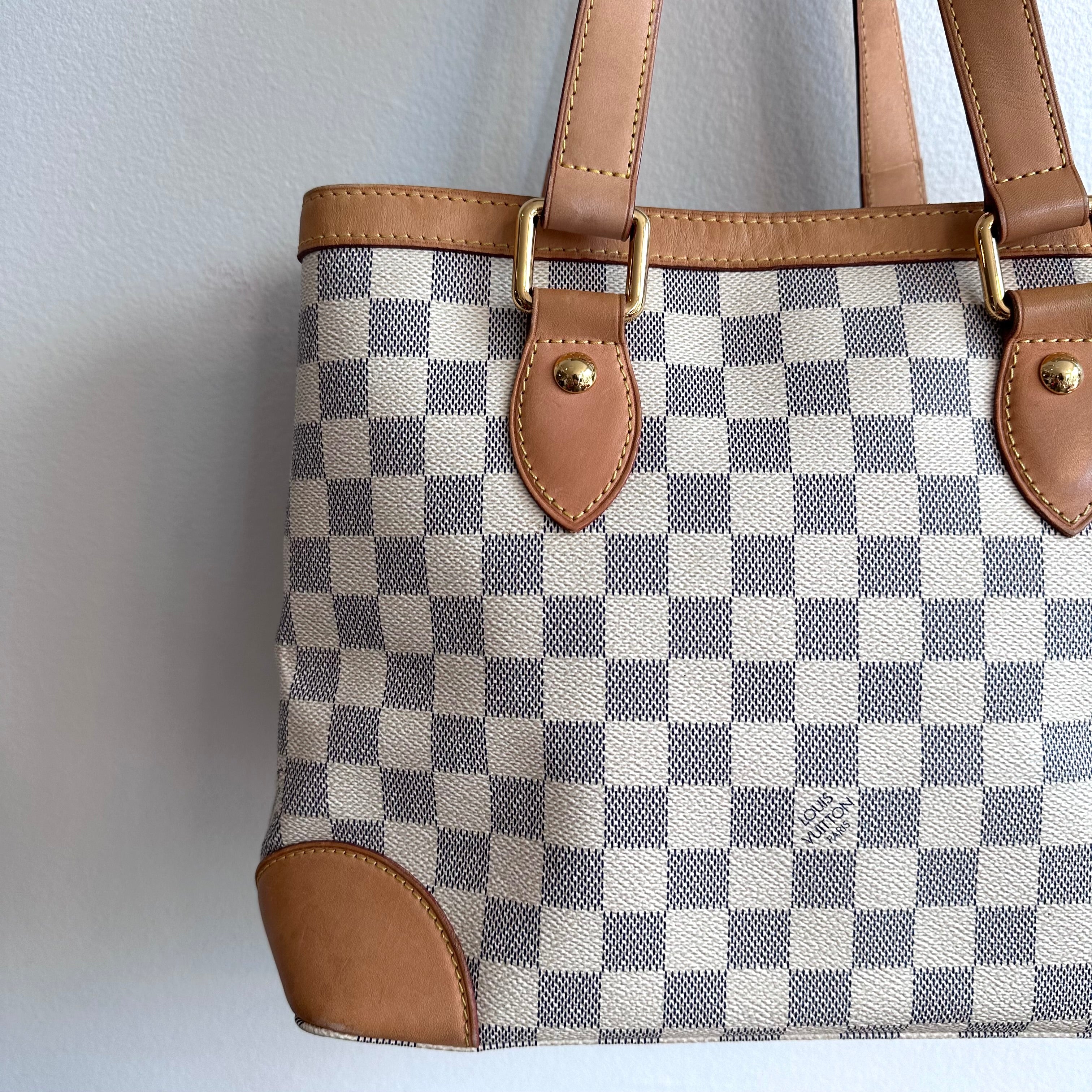 Pre-Ownedd LOUIS VUITTON Damier Azur Hampstead PM