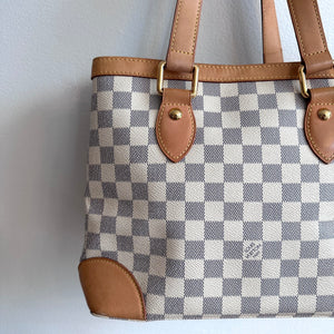 Pre-Ownedd LOUIS VUITTON Damier Azur Hampstead PM
