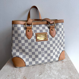 Pre-Owned Louis Vuitton Hampstead Damier Azur PM 