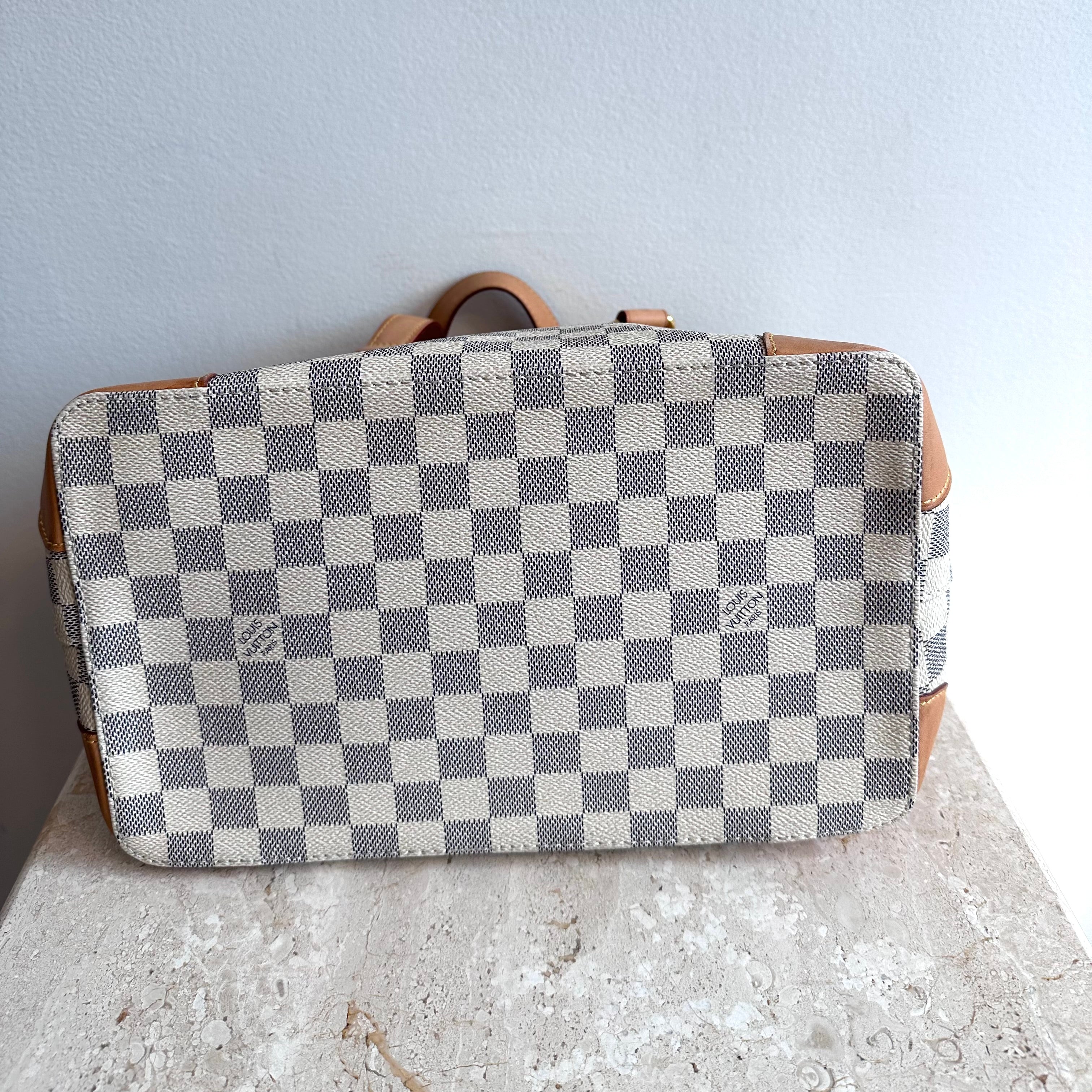 Pre-Ownedd LOUIS VUITTON Damier Azur Hampstead PM