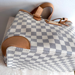 Pre-Ownedd LOUIS VUITTON Damier Azur Hampstead PM