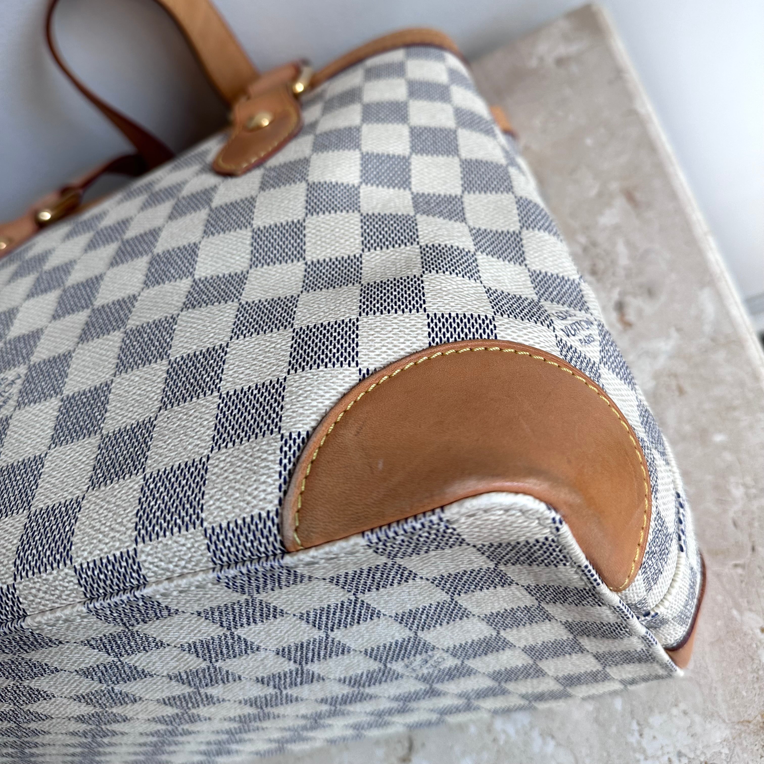 Pre-Ownedd LOUIS VUITTON Damier Azur Hampstead PM