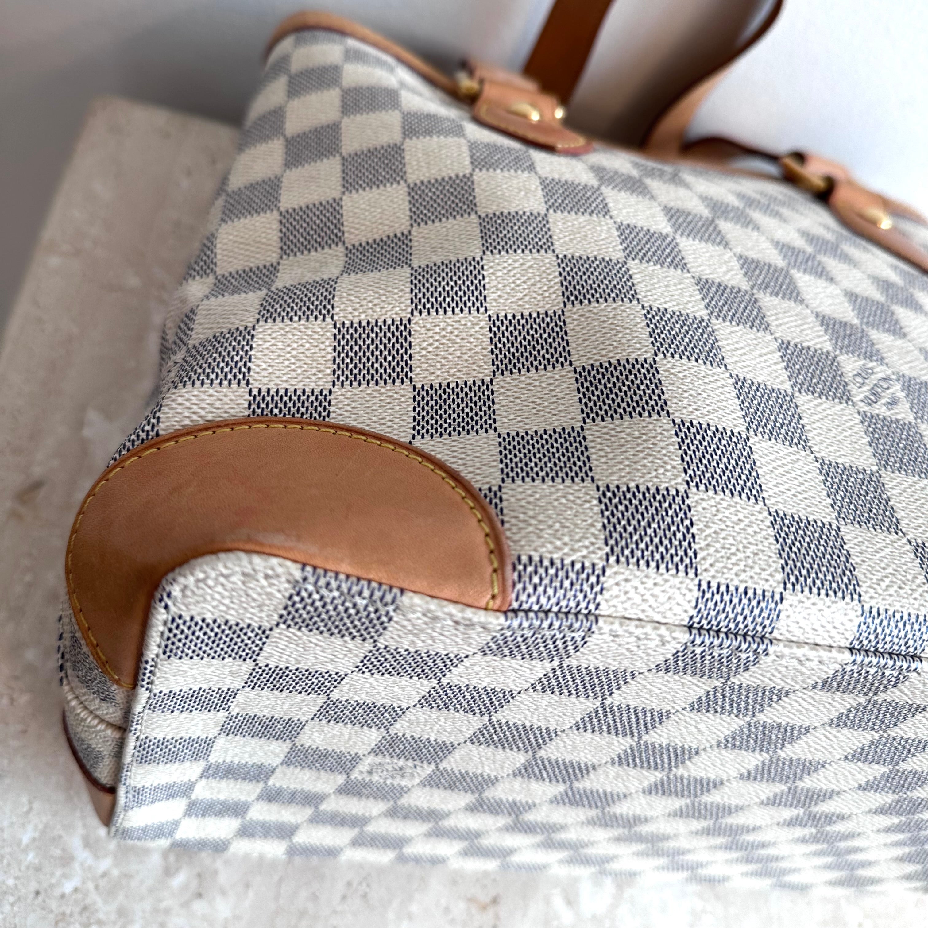 Pre-Ownedd LOUIS VUITTON Damier Azur Hampstead PM