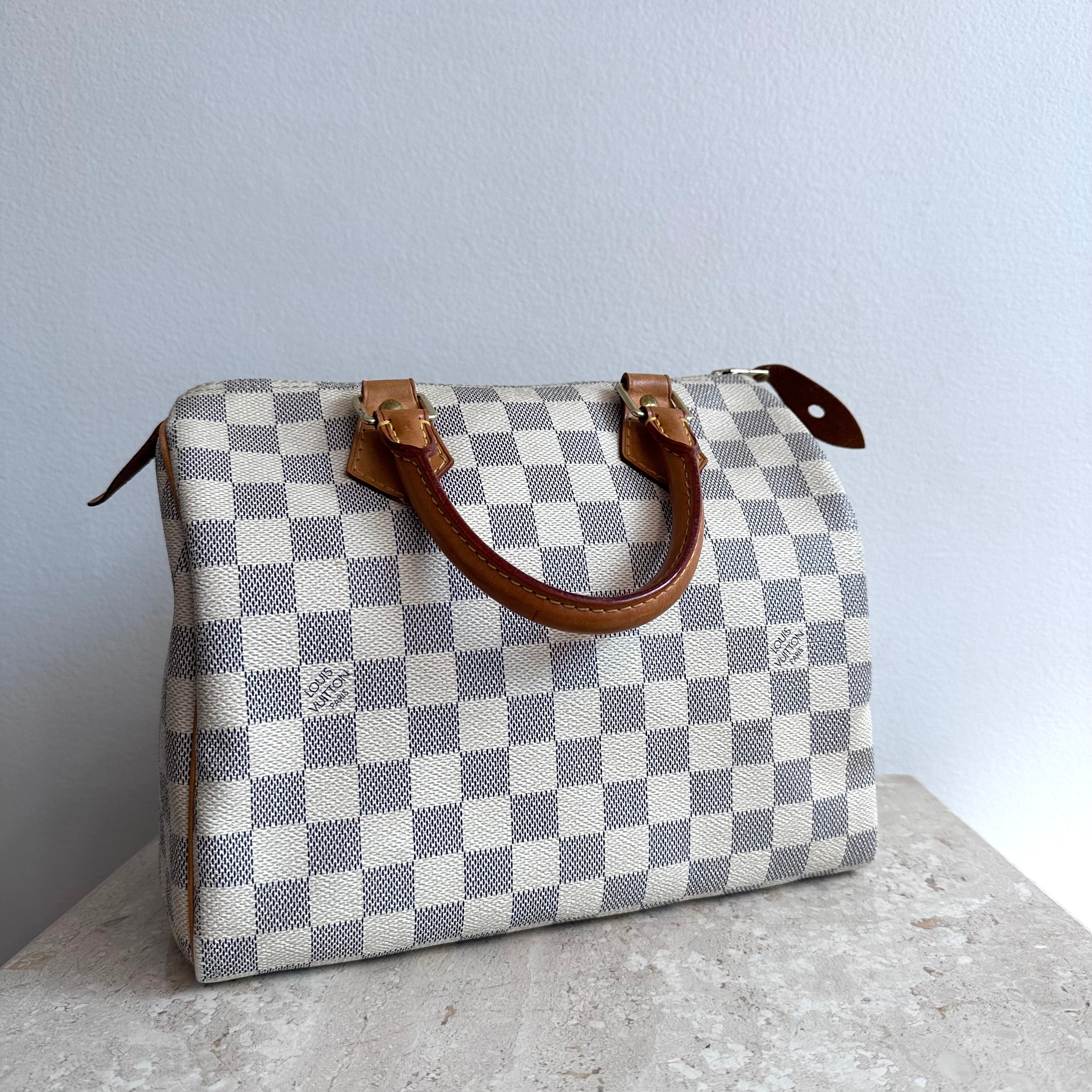 Pre-Owned LOUIS VUITTON Damier Azur Speedy 25