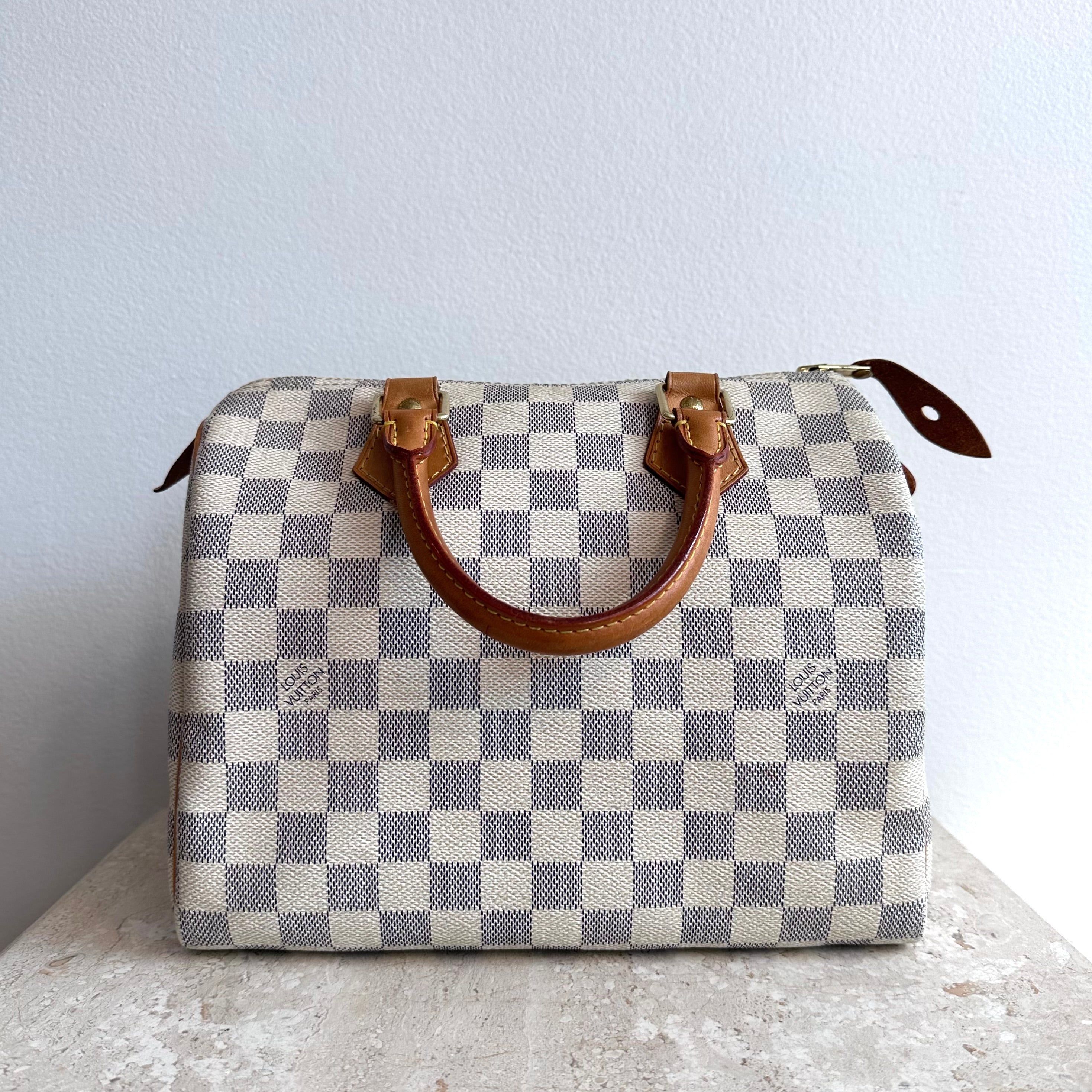 Pre-Owned LOUIS VUITTON Damier Azur Speedy 25