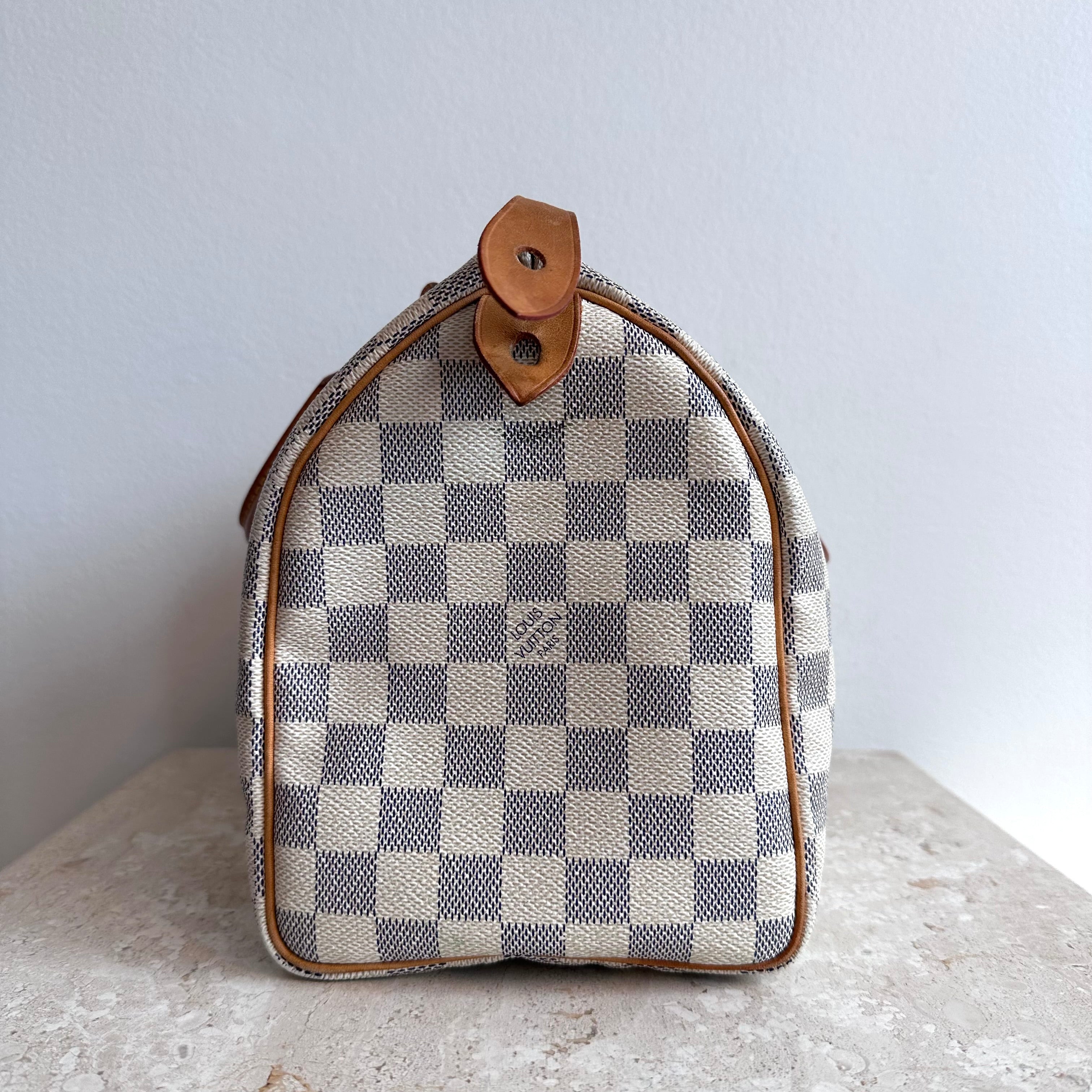 Pre-Owned LOUIS VUITTON Damier Azur Speedy 25
