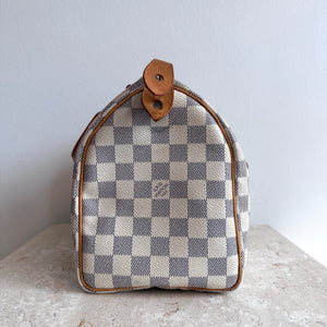 Pre-Owned LOUIS VUITTON Damier Azur Speedy 25