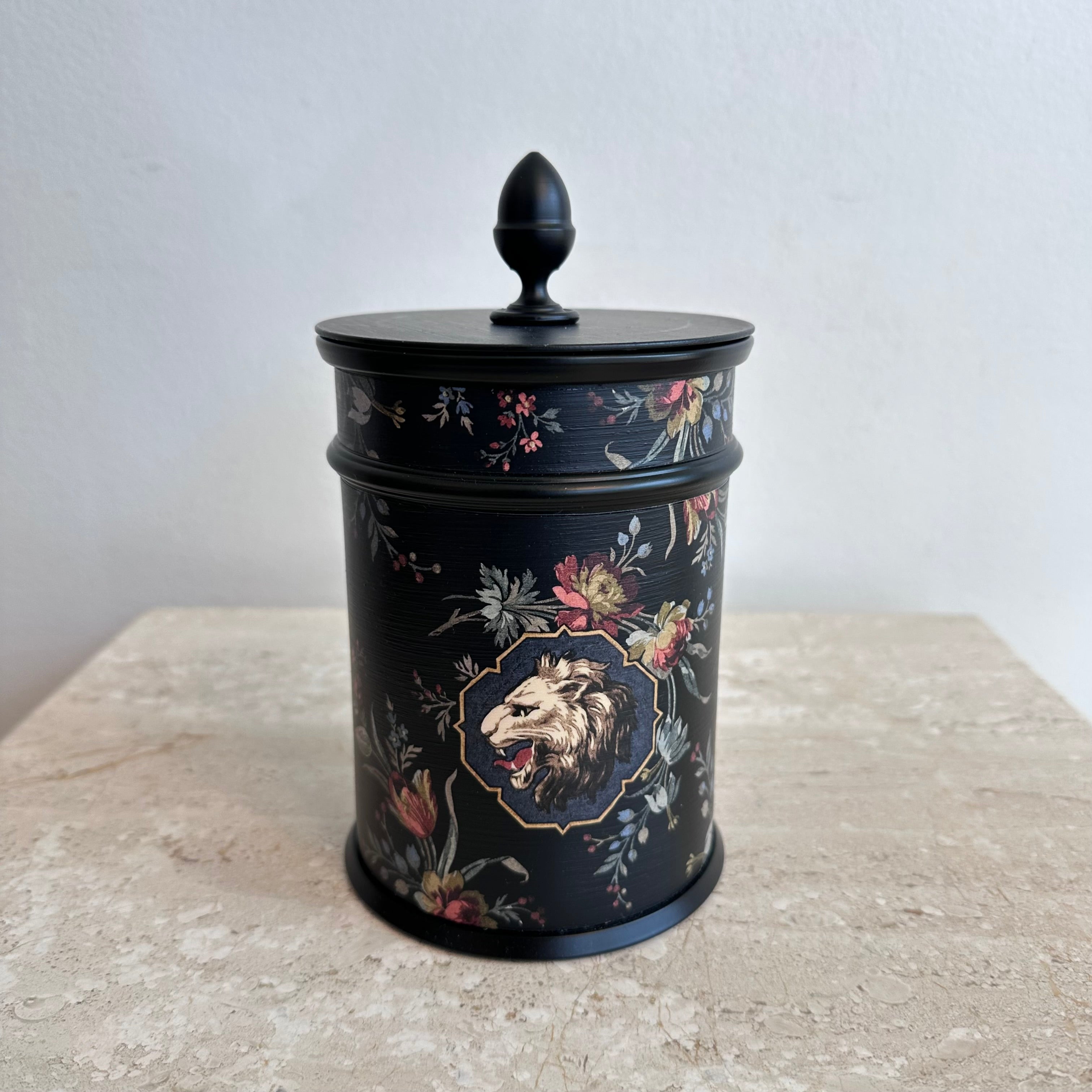 Pre-Owned GUCCI Esotericum Grotesque Garden Print Mini Basket