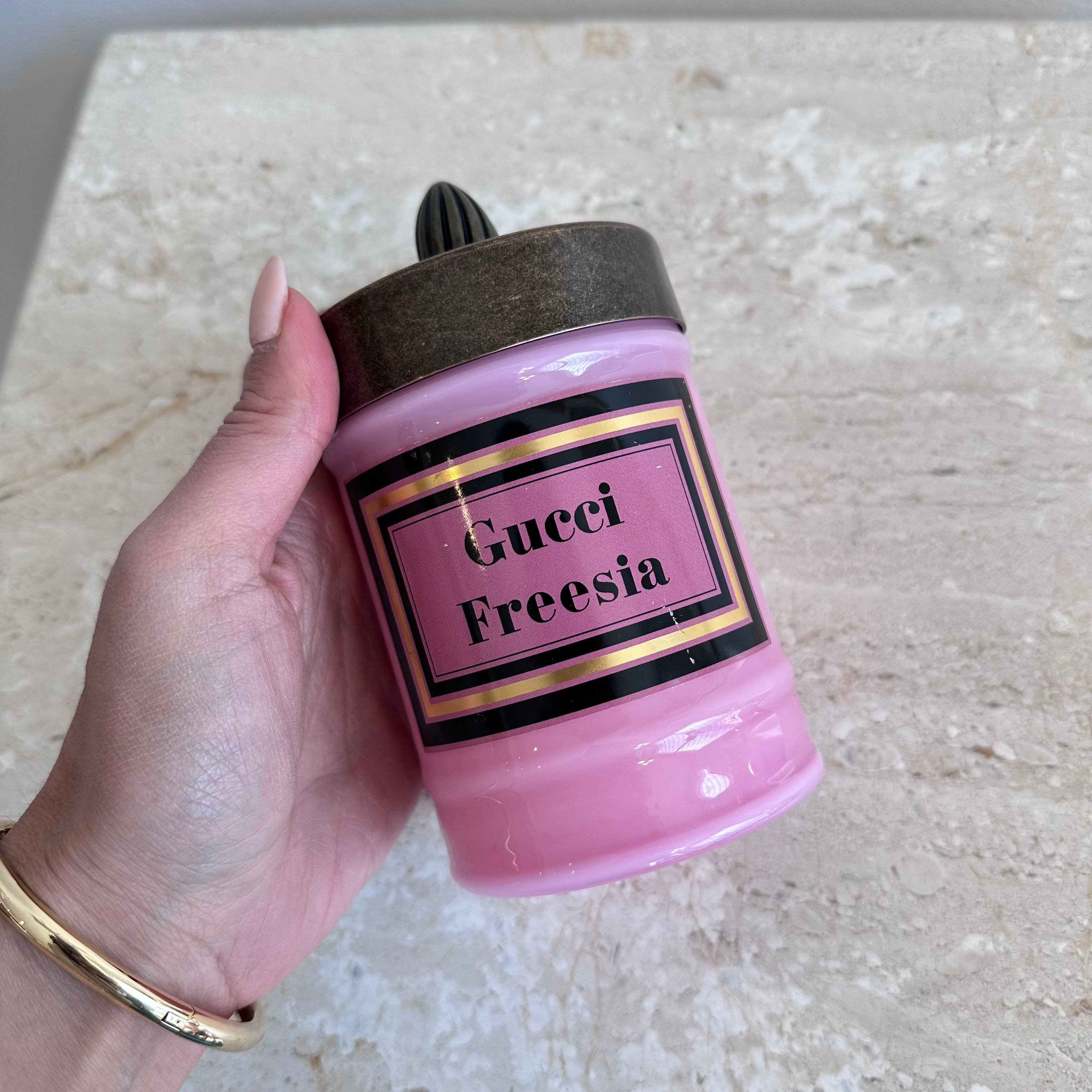 Pre-Owned GUCCI Freesia Pink Scented Candle – Valamode