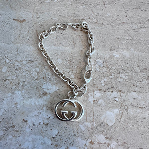 Pre-Owned GUCCI GG Silver Bracelet