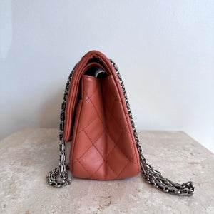Pre-Owned CHANEL Apricot Quilted Sheepskin 2.55 Reissue Mini Flap