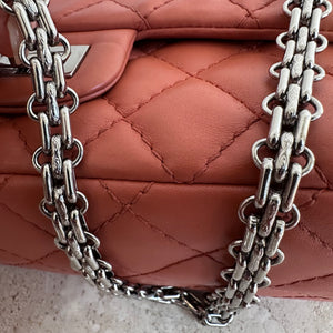 Pre-Owned CHANEL Apricot Quilted Sheepskin 2.55 Reissue Mini Flap