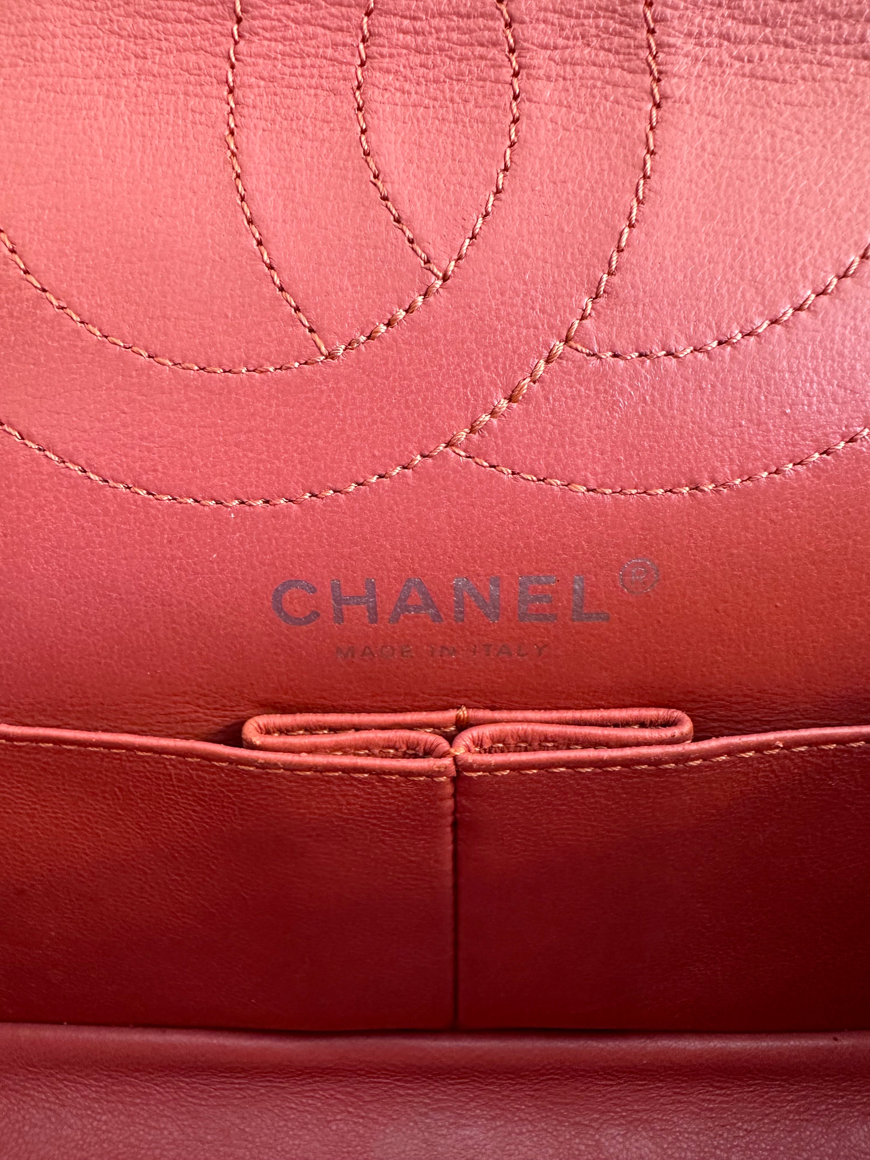 Pre-Owned CHANEL Apricot Quilted Sheepskin 2.55 Reissue Mini Flap