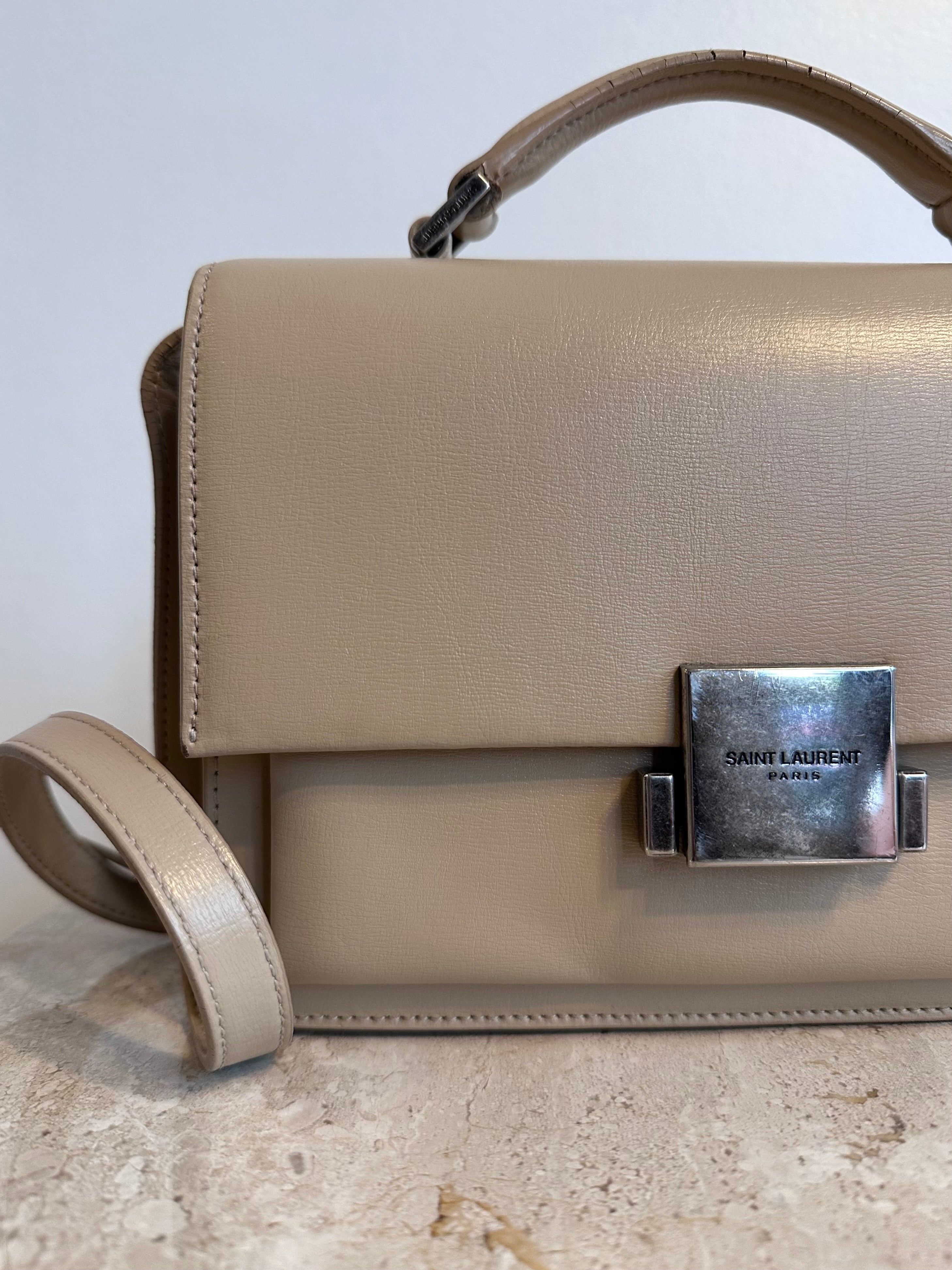 Pre-Owned SAINT LAURENT Beige Leather Bellechasse Bag