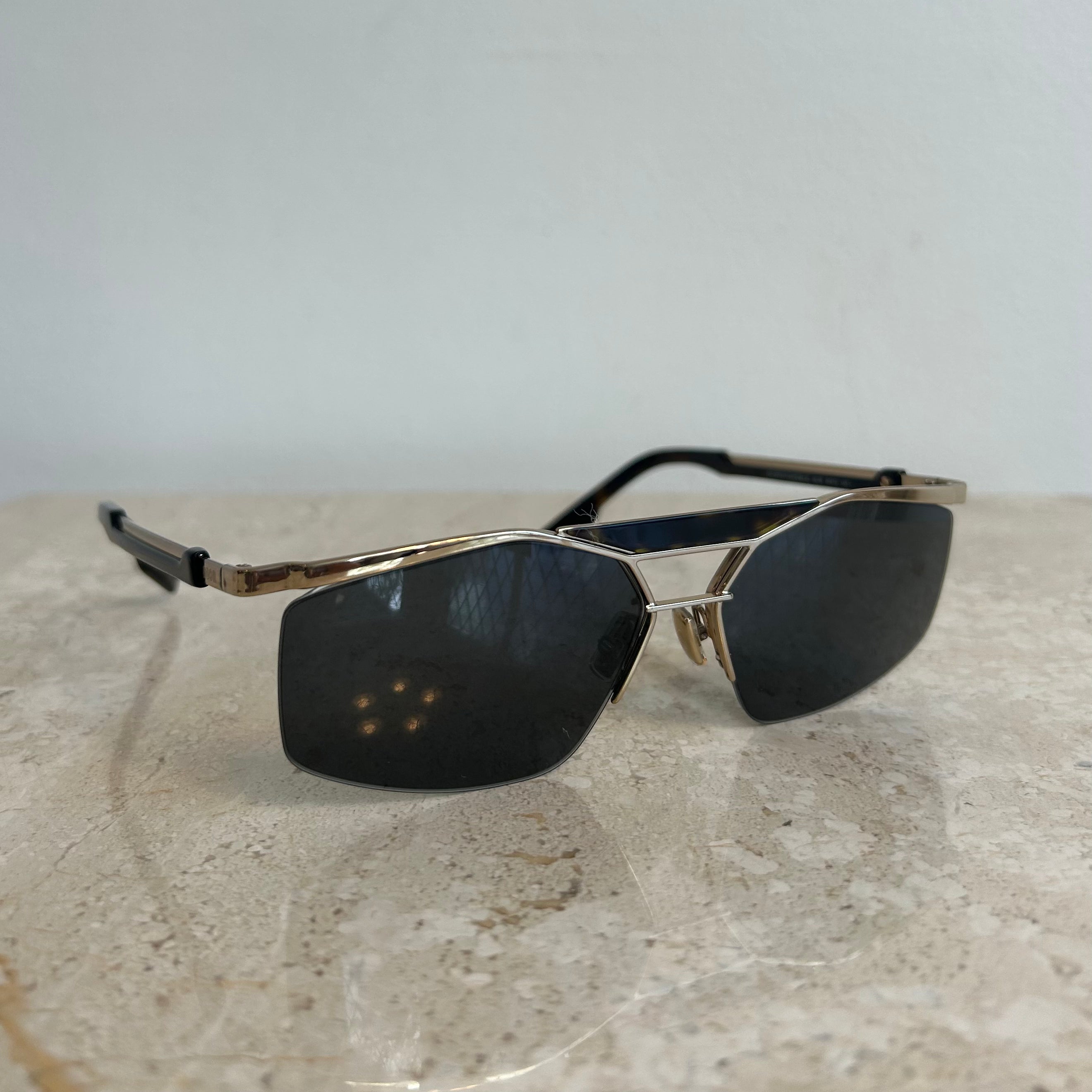 Pre-Owned DIOR Homme Psychodelic Black Sunglasses