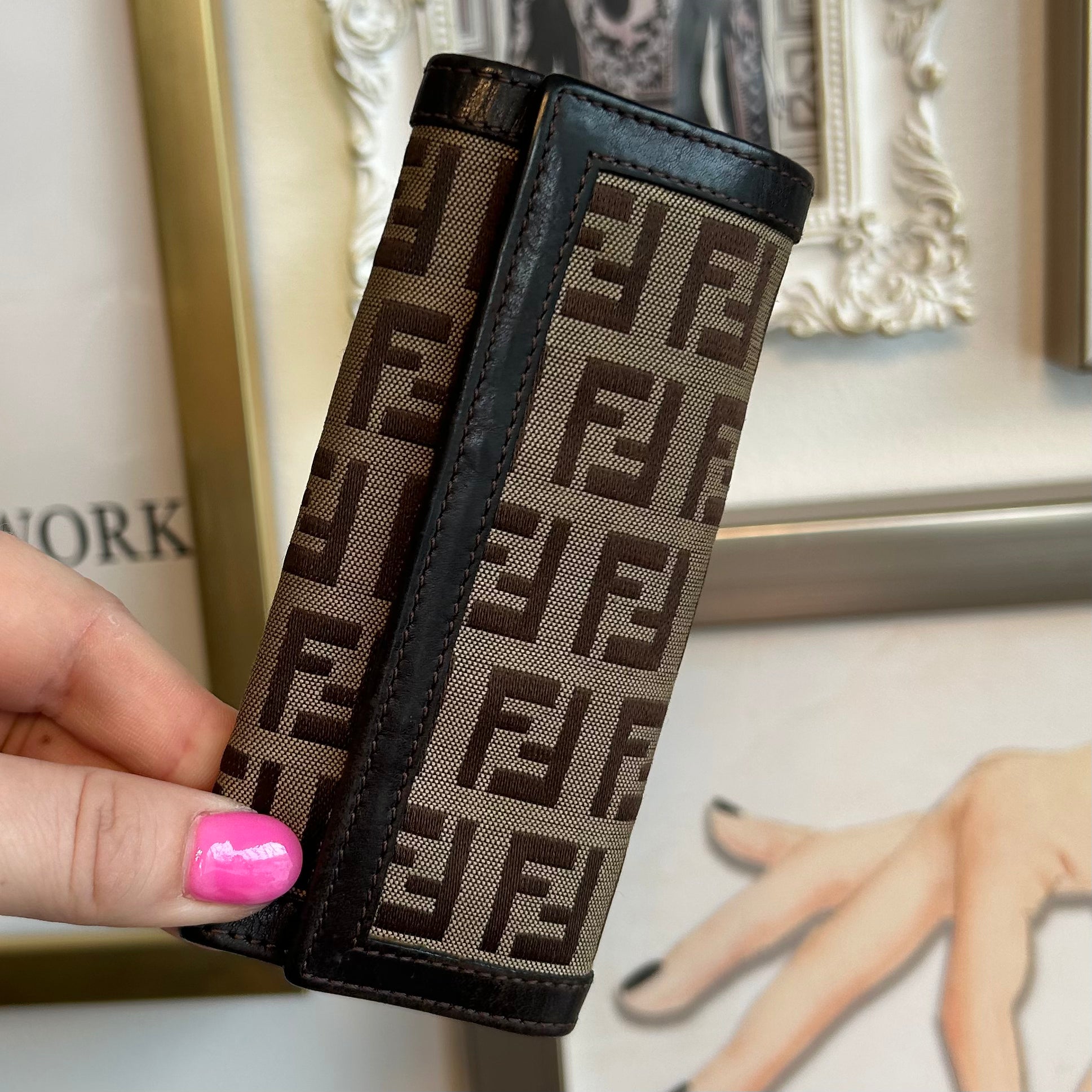 Pre-Owned FENDI Vintage Zucca Key Holder