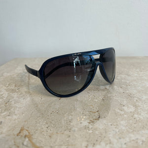 Pre-Owned GUCCI 6139/S Blue Matte Aviator Sunglasses