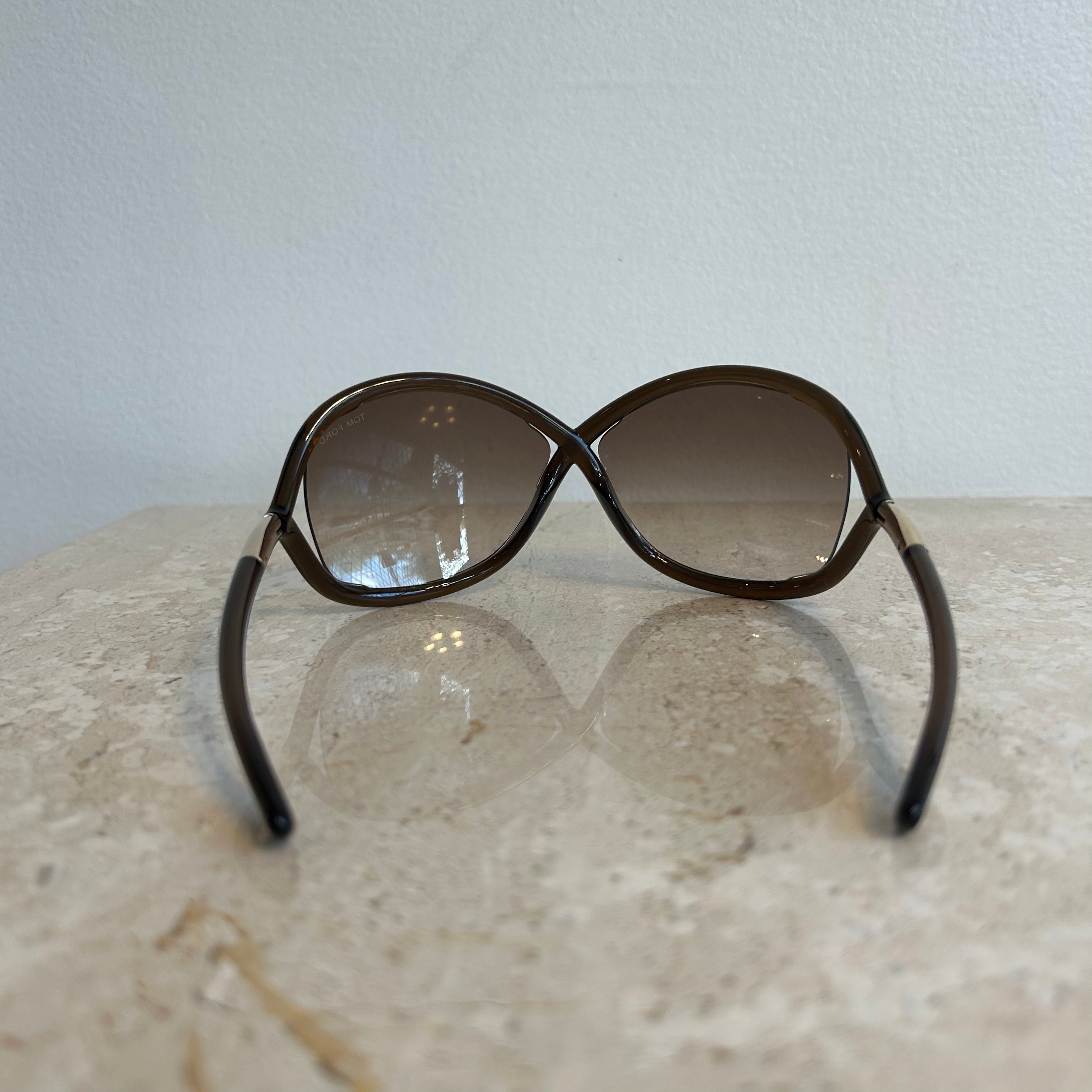 Pre-Owned TOM FORD Whitney Brown TF9 74F Sunglasses #2